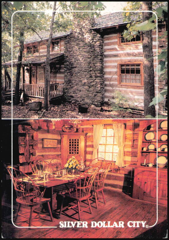 McIvers Homestead Silver Dollar City Log Cabin Interior Missouri