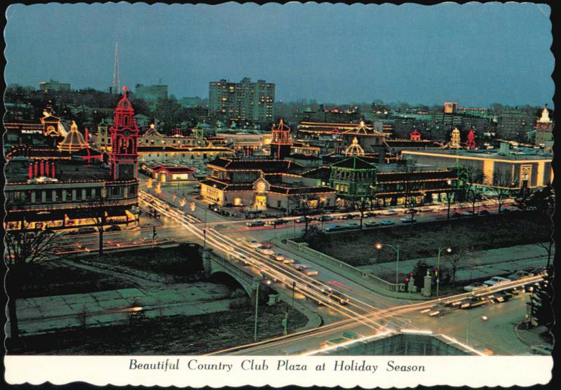 Beautiful Country Club Plaza at Holiday Season Kansas City Missouri