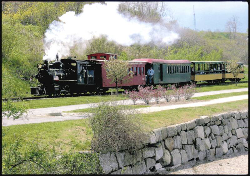 Engine #4 Steam Train Along Portland Harbor Maine Arthur M. Hussey II