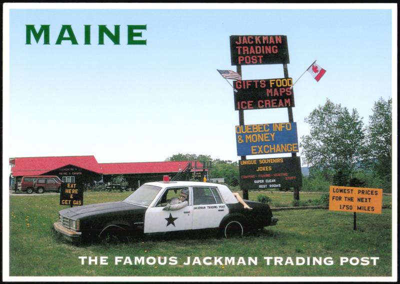 The Famous Jackman Trading Post Maine Moose Alley Richard L. Lemke