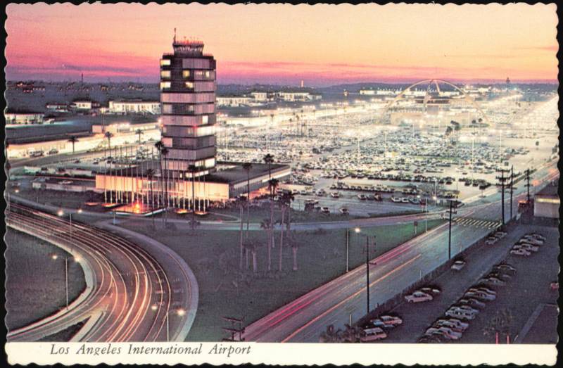 Los Angeles International Airport Sunset View California
