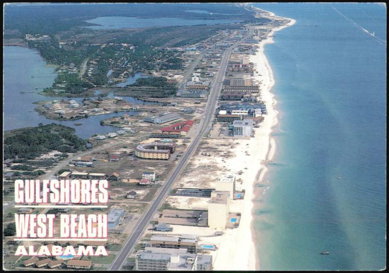 Gulf Shores West Beach Aerial View Alabama W. T. Triplett