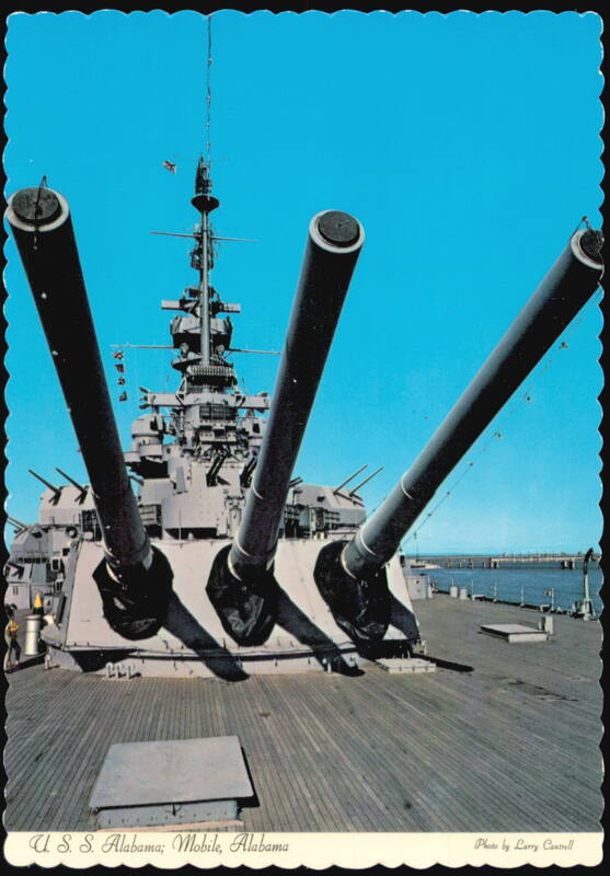 U.S. Alabama Battleship Mobile 16-Inch Guns Larry Cantrell
