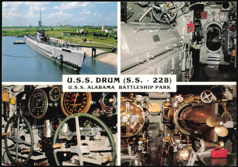 U.S.S. Drum (SS-228) Submarine at Battleship Park Mobile Alabama
