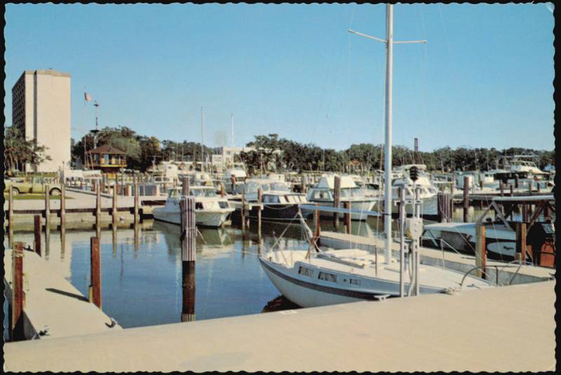 Small Craft Harbor with Maria Del Mar Apartments Biloxi Mississippi