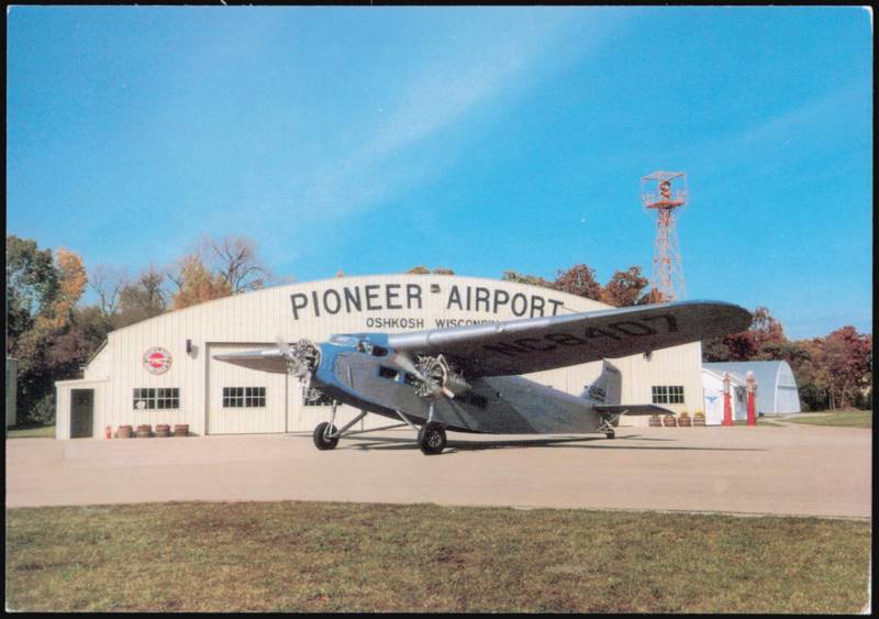1929 Ford Trimotor at Pioneer Airport Oshkosh Wisconsin