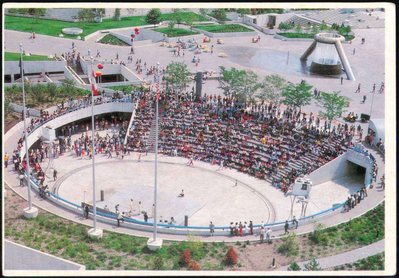 Hart Plaza Ethnic Festivals Amphitheater Detroit Michigan
