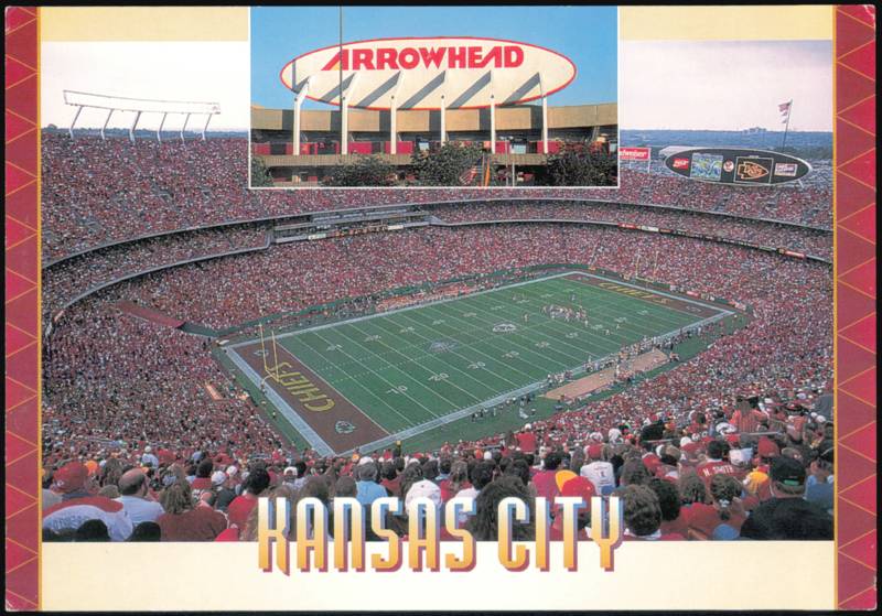 Arrowhead Stadium Aerial and Exterior View Kansas City Missouri
