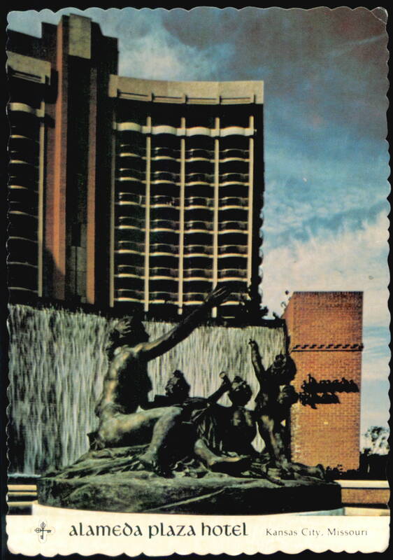 Alameda Plaza Hotel Diana Statue and Waterfall Kansas City Missouri