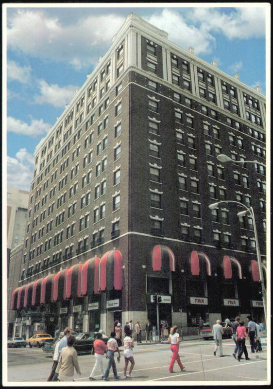 Radisson-Muehlebach Hotel Exterior Street Scene Kansas City Missouri