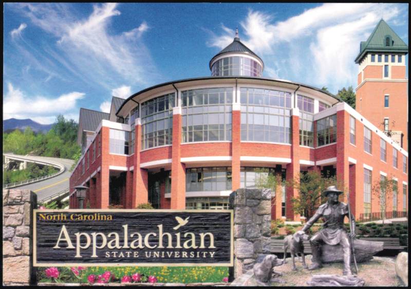 Appalachian State University Campus & Yosef Statue Boone North Carolina