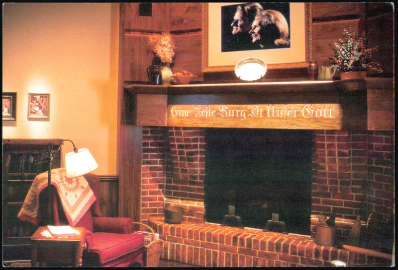 The Billy Graham Library - Grahams' Mantel and Fireplace