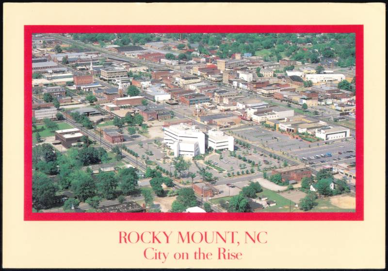 Aerial View, City on the Rise Rocky Mount North Carolina
