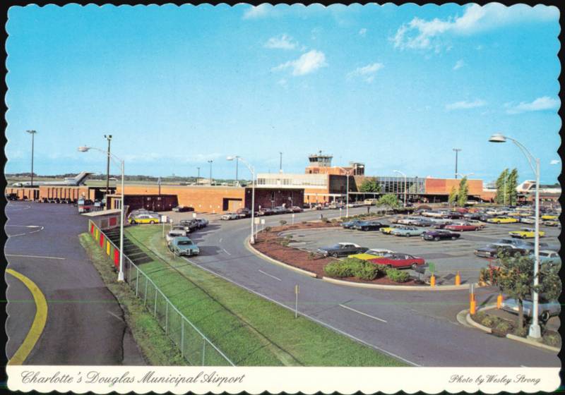 Charlotte's Douglas Municipal Airport Terminal and Parking North Carolina