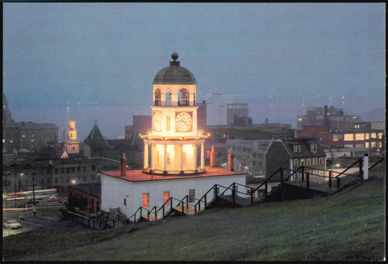 Clock Tower atop Citadel Hill at Dusk Halifax NS Canada