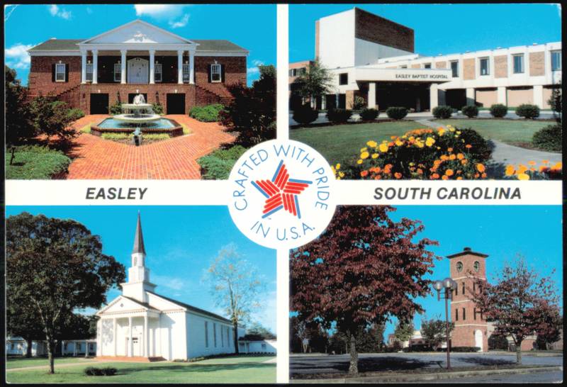 Easley City Hall, Baptist Medical Center, and Church South Carolina