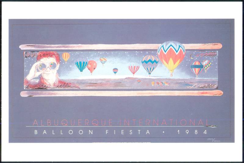 Albuquerque International Balloon Fiesta 1984 Poster New Mexico