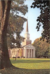 The Davidson College Presbyterian Church Postcard