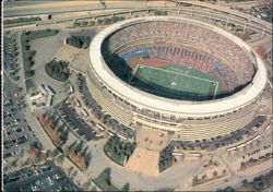 Three Rivers Stadium - Aerial View of Steelers Game Postcard