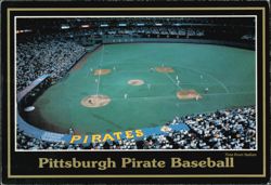 Pittsburgh Pirate Baseball - Three Rivers Stadium Postcard