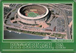 Three Rivers Stadium, Home of the Steelers and Pirates Postcard