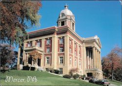 Mercer County Courthouse Built in 1911 Postcard