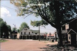 Street Scene and Buildings in Eagles Mere, PA Postcard