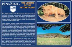 The Legend of the Nittany Lion at Pennsylvania State University Postcard