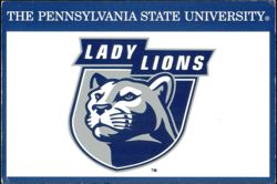 Penn State Lady Lions Mascot Logo Postcard