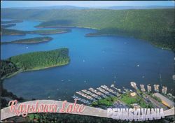 Raystown Lake Marina Aerial View Pennsylvania Postcard