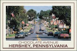 Chocolate Avenue, Home of Hershey Kisses Chocolates Postcard