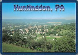 Hilltop View, Juniata College and Surrounding Area Postcard
