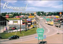 Breezewood Pennsylvania The Travelers Oasis Gateway Postcard