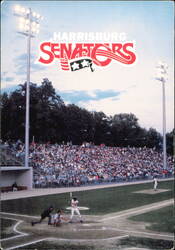 Harrisburg Senators Baseball Game at Riverside Stadium Postcard