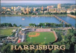 Harrisburg Senators Baseball Stadium Aerial View Postcard
