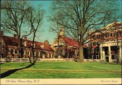 Old Salem Office Building, Church, and Main Hall Postcard