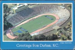 Duke University Football Stadium Aerial View Postcard
