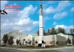 North Carolina Museum of Life and Science Rocket Postcard