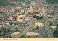 Aerial View of Downtown Postcard