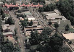 Aerial View of Downtown Highlands Postcard