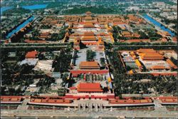 A bird's-eye view of Tian'anmen and Forbidden City Postcard