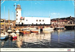 The Lighthouse, Scarborough Harbour, England Postcard