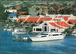 Harbourtown Market and Casino, Yachts in Marina Postcard