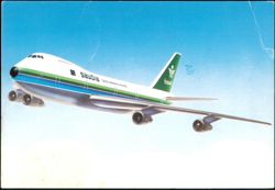 The Saudia Boeing 747 - The Latest Addition to Fleet Postcard