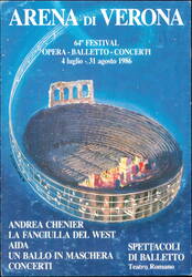 Arena di Verona 64th Festival Opera Balletto Concerti Postcard