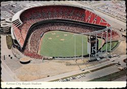 Kansas City Royals Stadium Aerial View Postcard