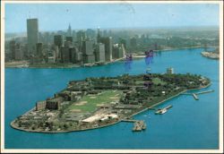Governors Island Aerial View New York City Postcard