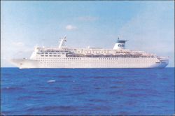 Sky Princess Cruise Ship at Sea, Princess Cruises Postcard