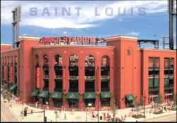 Busch Stadium Exterior Architecture Postcard