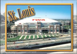TWA Dome - Home of the St. Louis Rams Postcard